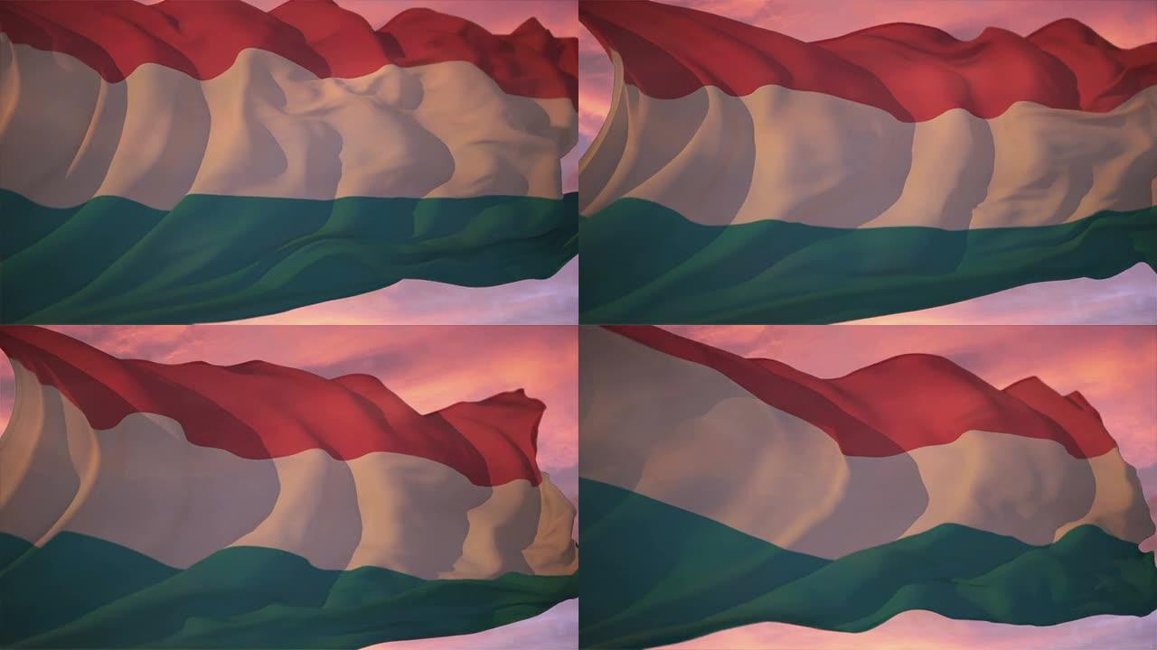 卢森堡国旗卢森堡国旗