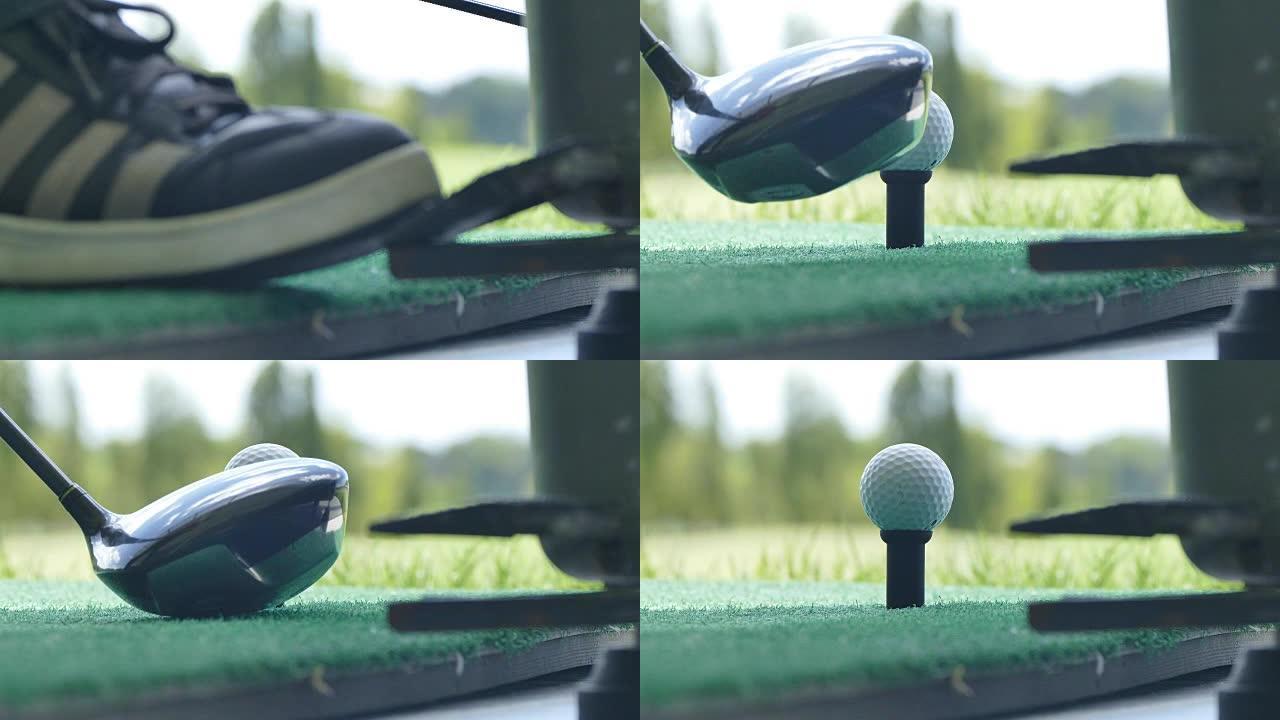 驾驶高尔夫球形成高尔夫球分配器