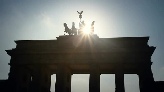 柏林勃兰登堡门，2个片段-延时