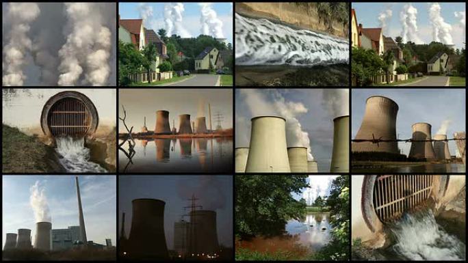 污染-组件烟囱污染废气排放石化油化工火电