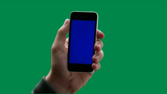 Chromakey空间。iPhone触摸屏。