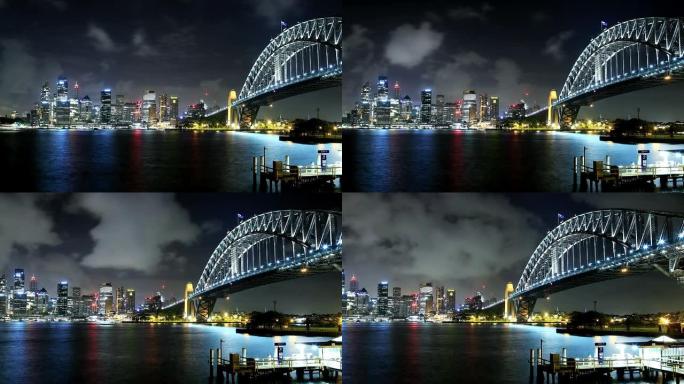 澳大利亚悉尼外国都市夜景
