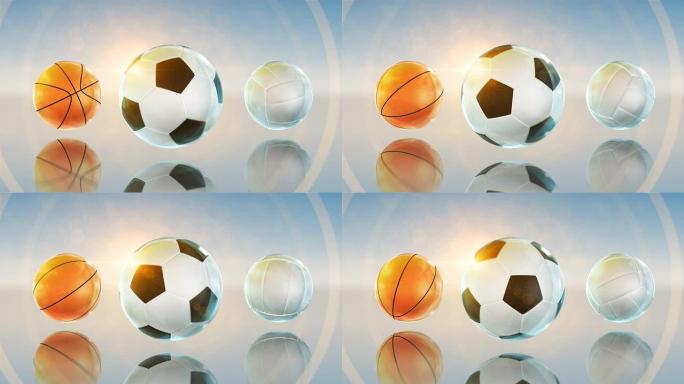 可循环的3个球球体圆球体育用品