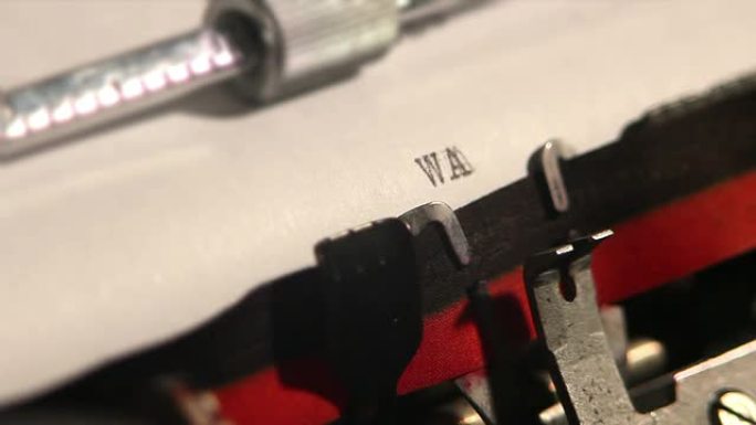 旧打字机写壁纸这个词
