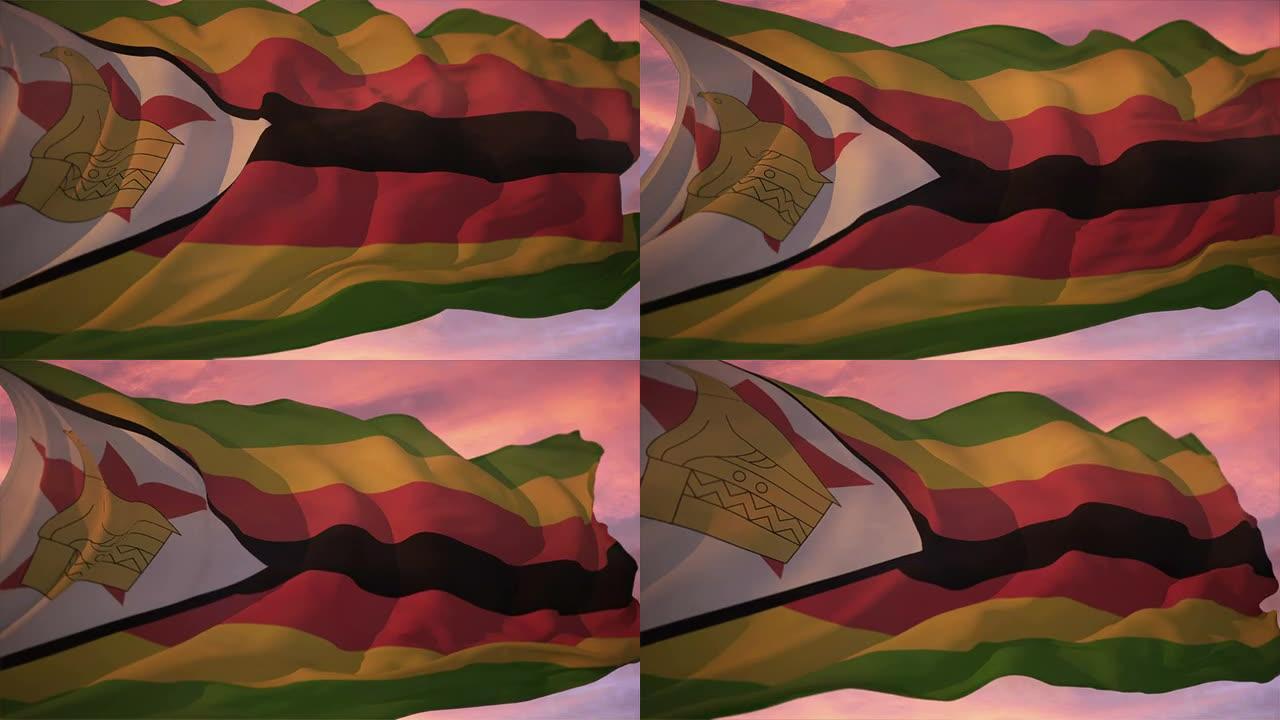 津巴布韦的旗帜津巴布韦国旗