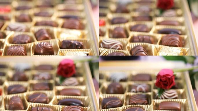 巧克力礼盒情人节520实拍视频