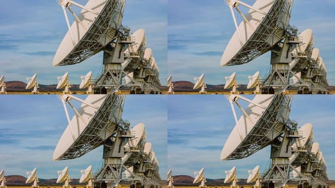 卫星阵列-VLA射电望远镜阵列天文白天黑
