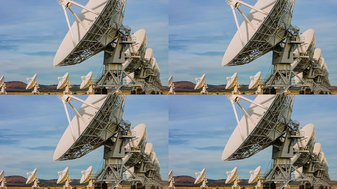 卫星阵列-VLA射电望远镜阵列天文白天黑
