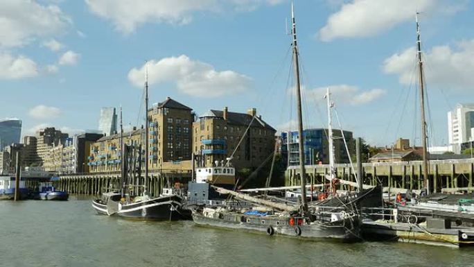 POV伦敦塔哈姆雷特河畔船景（4K/UHD到HD）