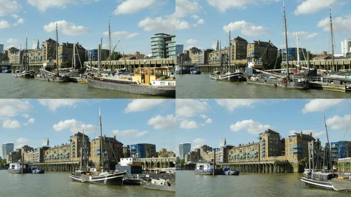 POV伦敦塔哈姆雷特河畔船景（4K/UHD到HD）