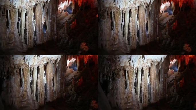 神秘的钟乳石洞穴溶洞天然山洞喀斯特地貌