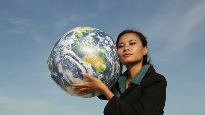 年轻的亚洲商界女性，掌控世界