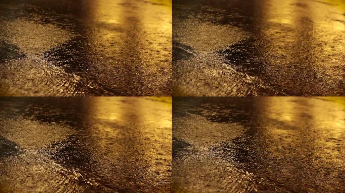 路上下雨