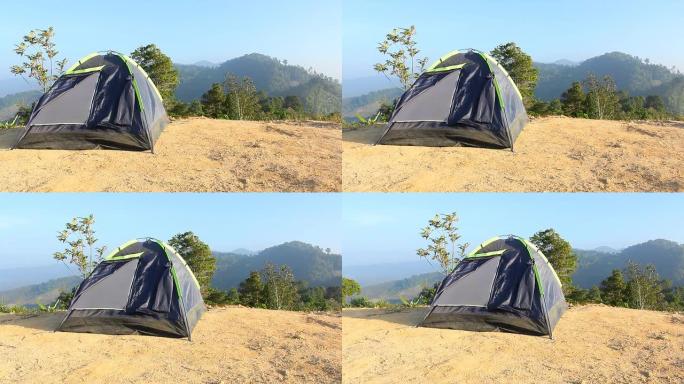 Idyllic山地景观夏令营