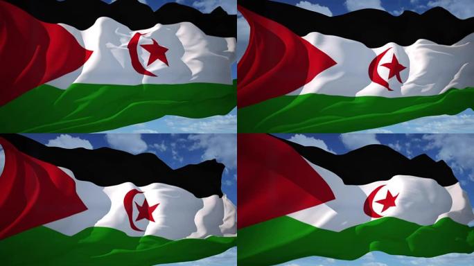 西撒哈拉旗帜飘扬