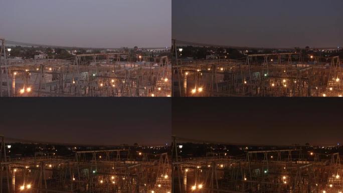 电力开关站，昼夜延时