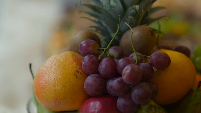 健康水果食品的美丽动态视图