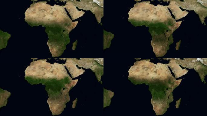 非洲的季节。全高清和可循环