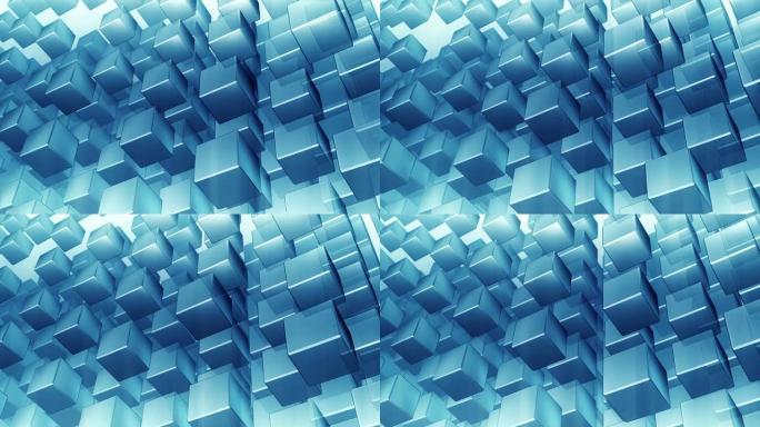 抽象立方体背景循环