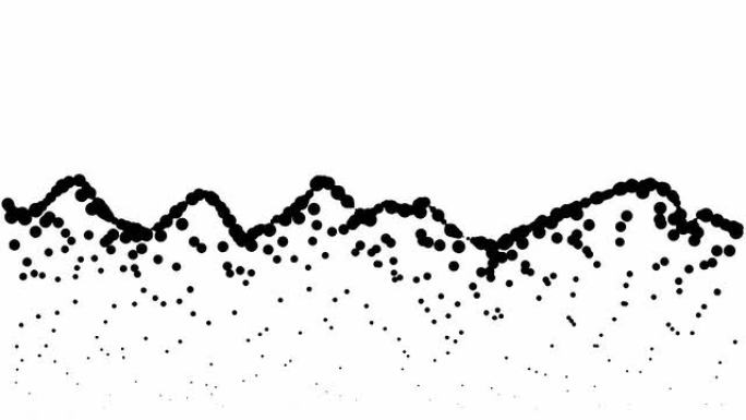 景观-低山，纯黑点（LOOP）