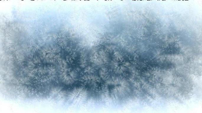结霜的窗户全息雪素材