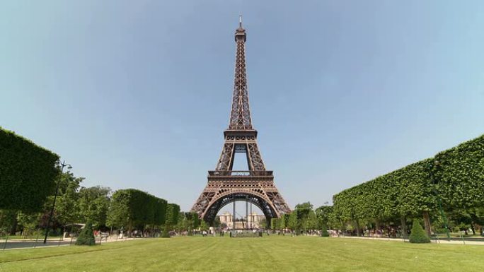 巴黎埃菲尔铁塔国外美景国外延时国外地标