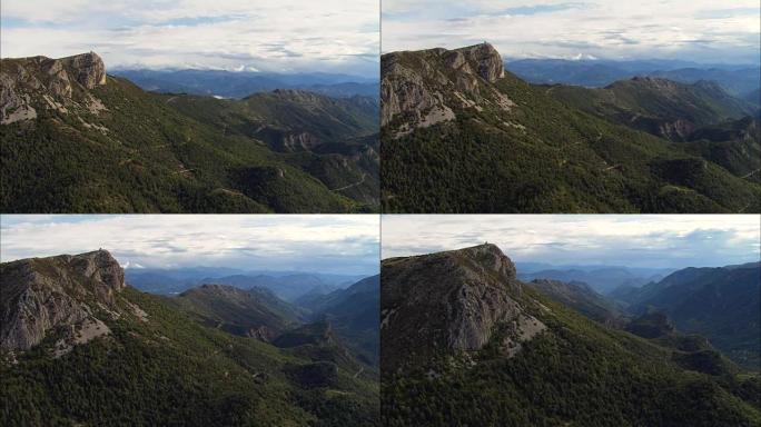 索伦茨站上方的山口-鸟瞰图-普罗旺斯-阿尔卑斯-蓝色海岸，阿尔卑斯-马里时间，格拉斯区，法国