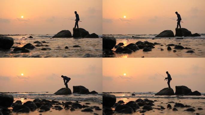 日落时的渔夫日落时的渔夫钓鱼