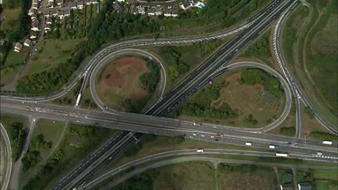 E3 Motorway - Aerial View-卢瓦尔河地区,卢瓦尔-大西洋省,南特区,法国