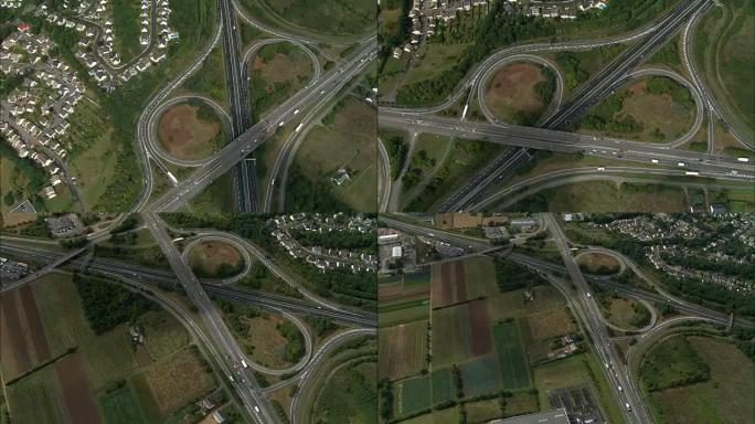 E3 Motorway - Aerial View-卢瓦尔河地区,卢瓦尔-大西洋省,南特区,法国