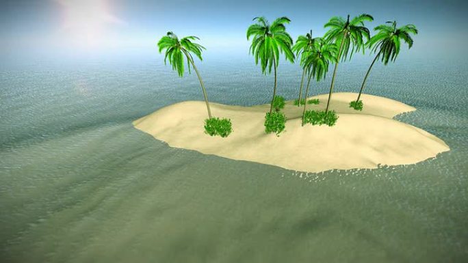 棕榈岛棕榈岛卡通动漫海岛