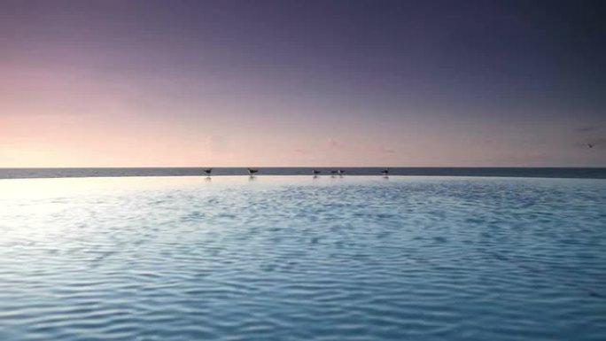 墨西哥坎昆无限泳池景观
