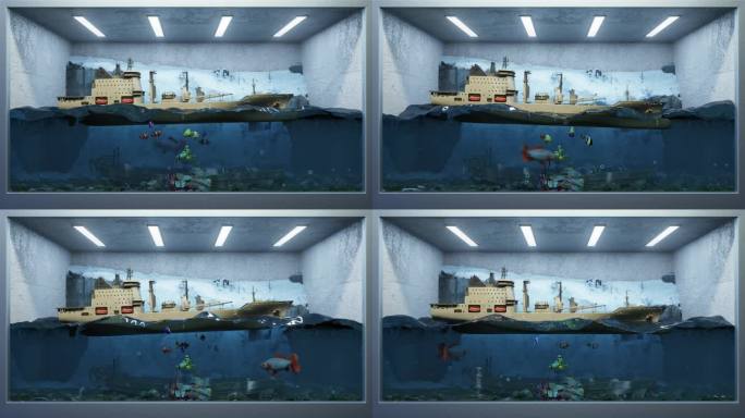 海底鱼缸裸眼3D沉浸视频素材【4K】
