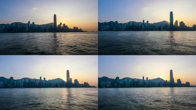 中国香港——2014年11月17日：中国香港海上航行的不同观点