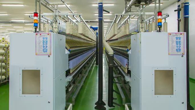 纱线纺纱机纱线纺纱机工厂车间自动化流水线