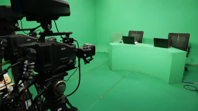 广播工作室绿屏绿幕后期制作技术专业摄影录