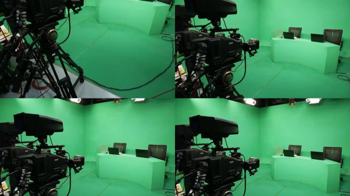 广播工作室绿屏绿幕后期制作技术专业摄影录