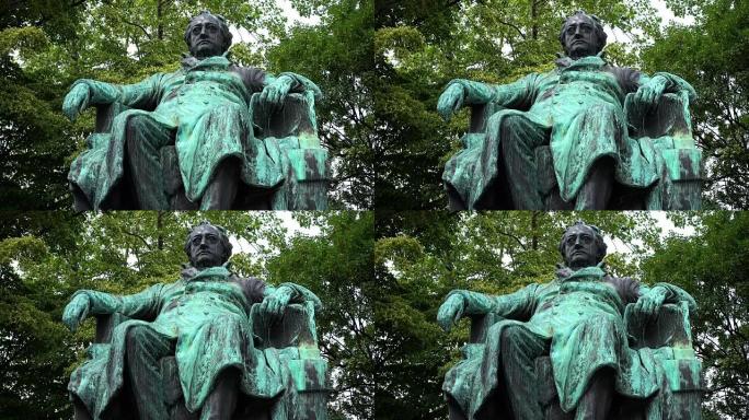 维也纳歌德雕像雕像特写