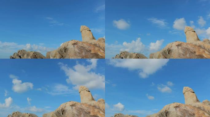 苏梅岛上的祖父岩石: 延时