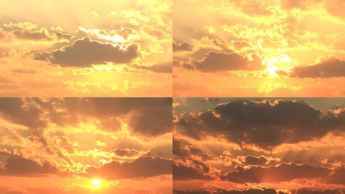 日落的时间流逝