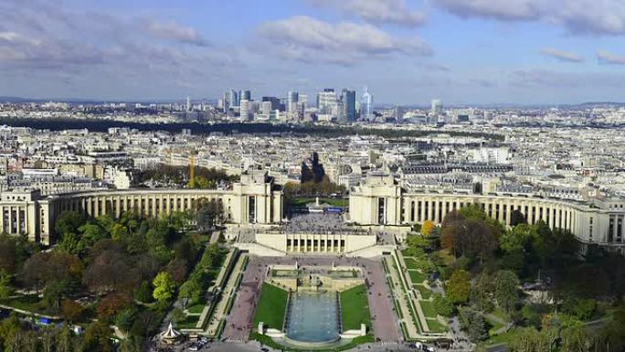 高清：从艾菲尔铁塔俯瞰巴黎