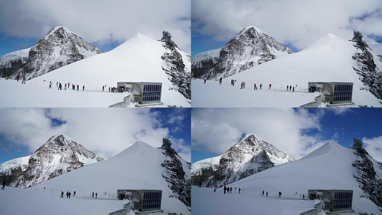 CNEUCIT1148瑞士阿莱奇冰川徒步旅行的延时