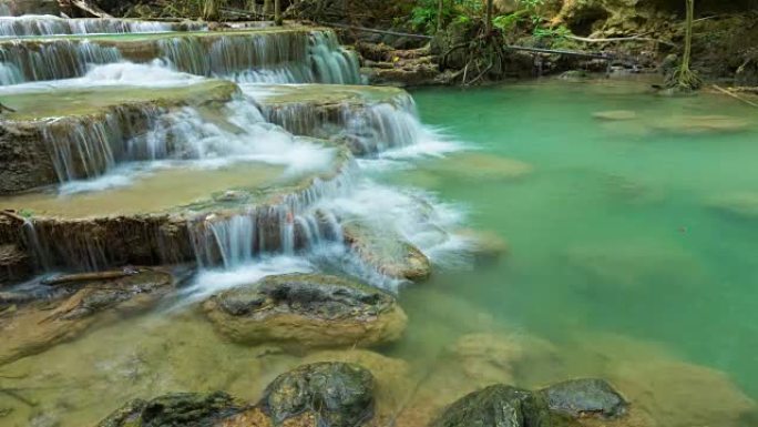 泰国北碧府的怀湄Khamin瀑布