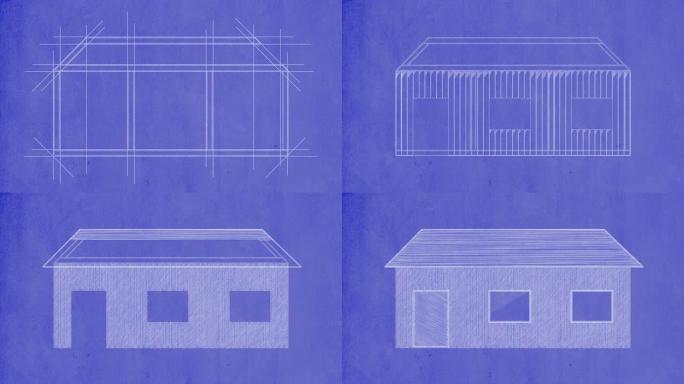 蓝图上的房子