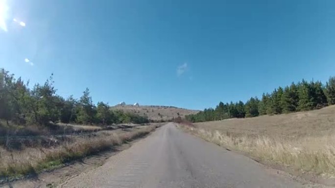 穿过丘陵地带的老路，GoPro
