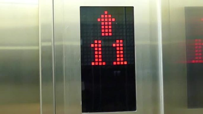 电梯数量上升电梯上升楼层数字变化