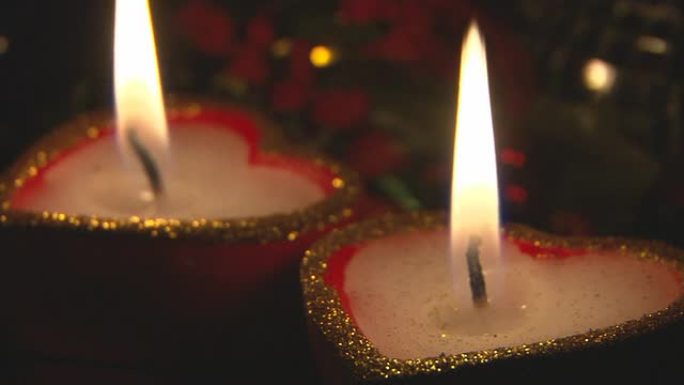 蜡烛圣诞爱心蜡烛香薰蜡烛