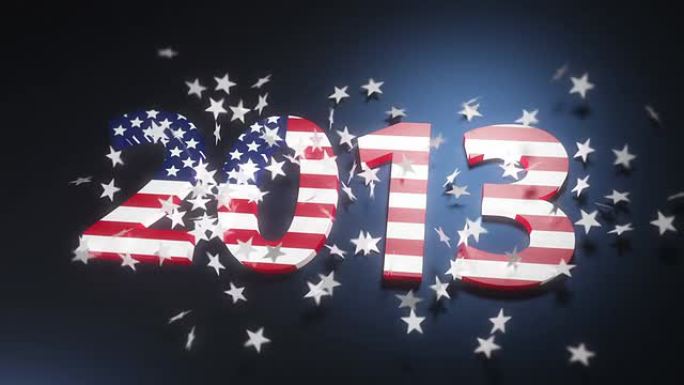 美国新年快乐2013美国国旗贴图