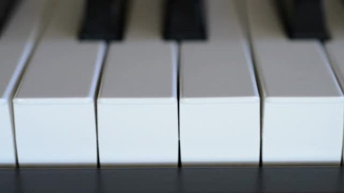 钢琴键盘的从右到左平移