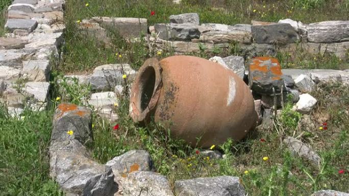 希腊德洛斯的古希腊瓮